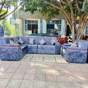 Maled Foam Sponge Hd#1 L Shaped Corner Sofa With Wooden Made