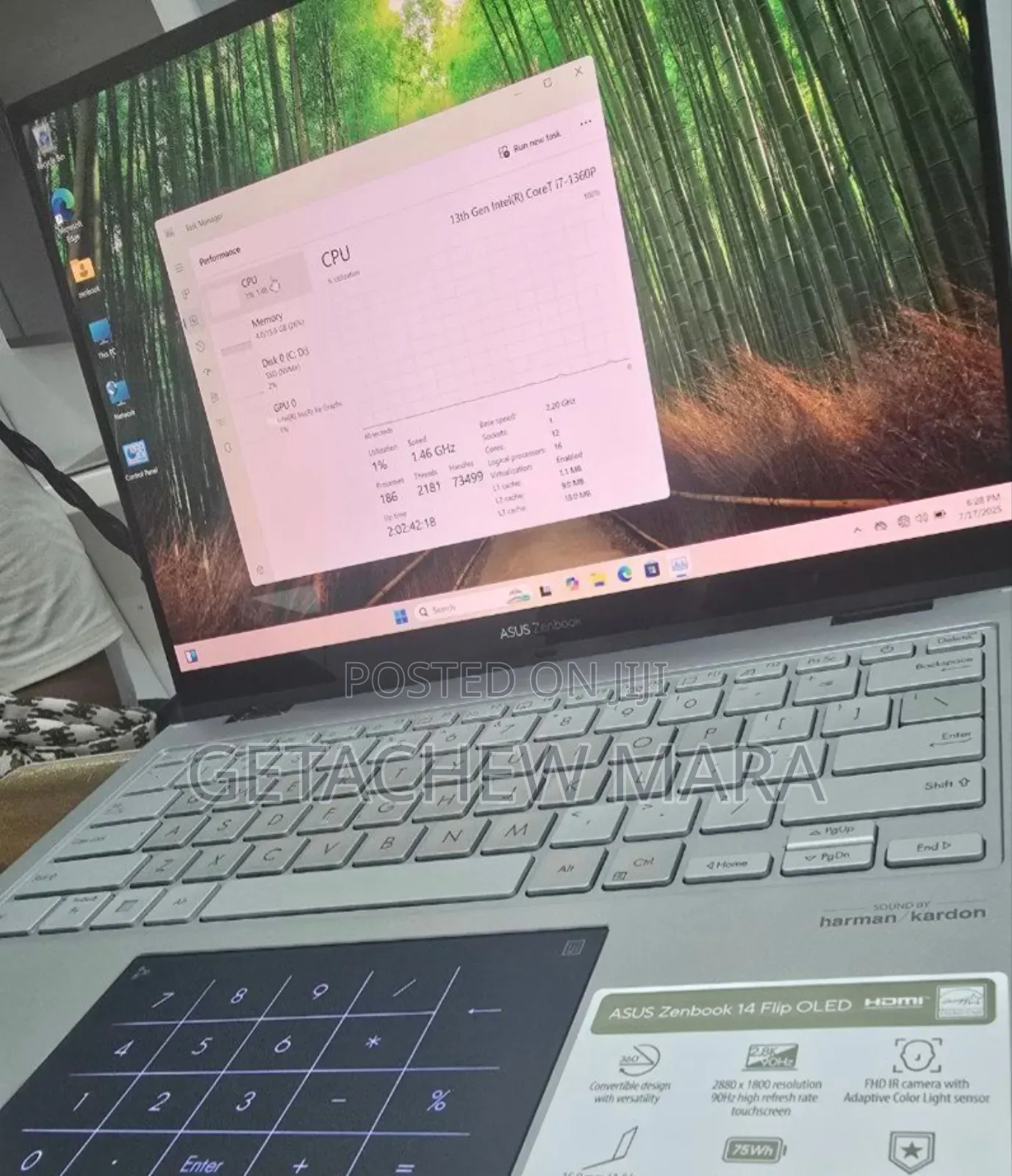 New Laptop Asus Zenbook Duo 14 16GB Intel Core I5 SSD 1T