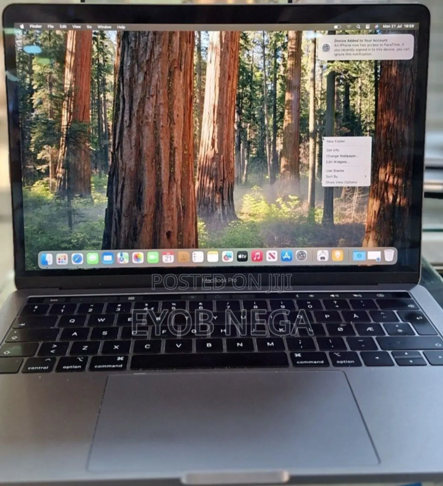 Laptop Apple MacBook Pro 2019 8GB Intel Core I5 SSD 256GB