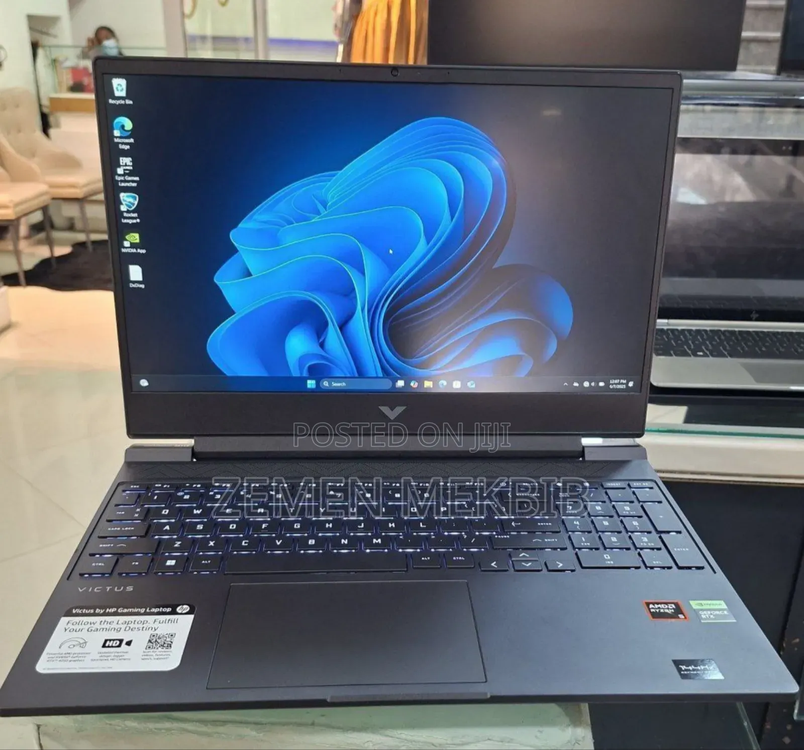 New Laptop HP Victus 15 8GB AMD Ryzen 5 SSD 512GB