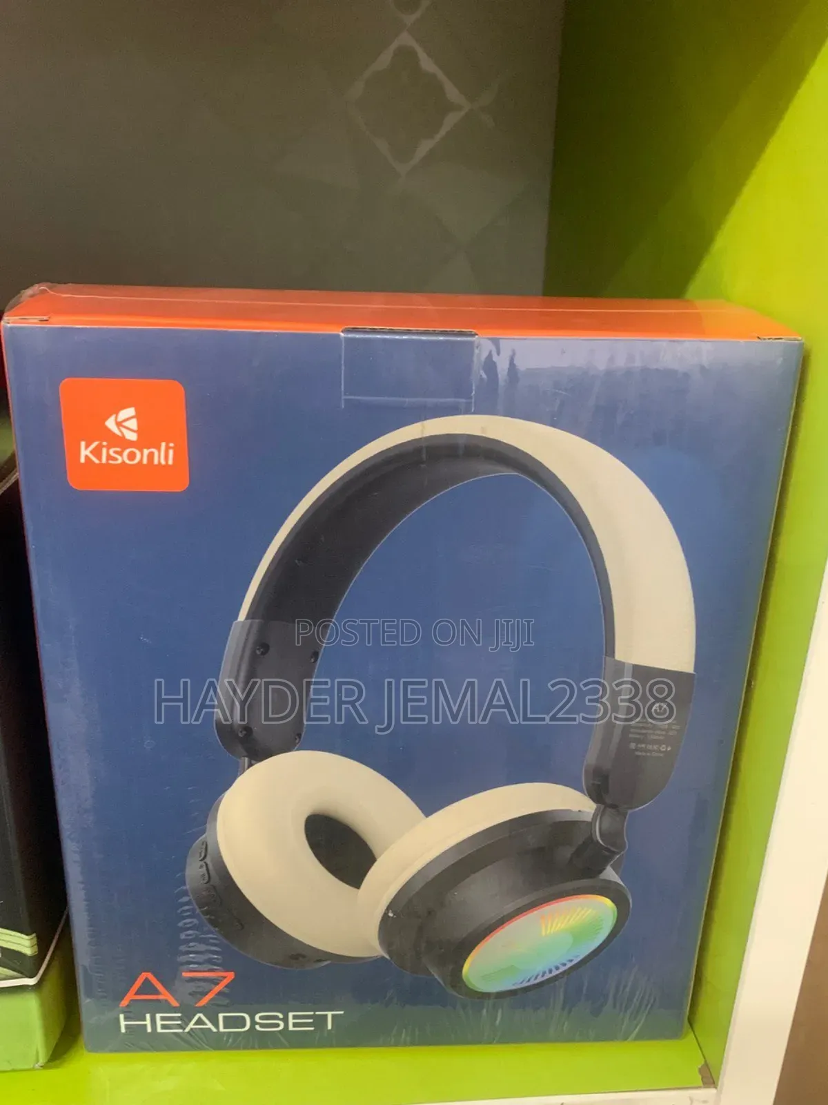 Brand New Kisonli A7 Headset – Wireless With Led Lights