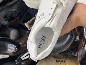 Higo Boss Mens Trainers Genuine White Flat Shoes