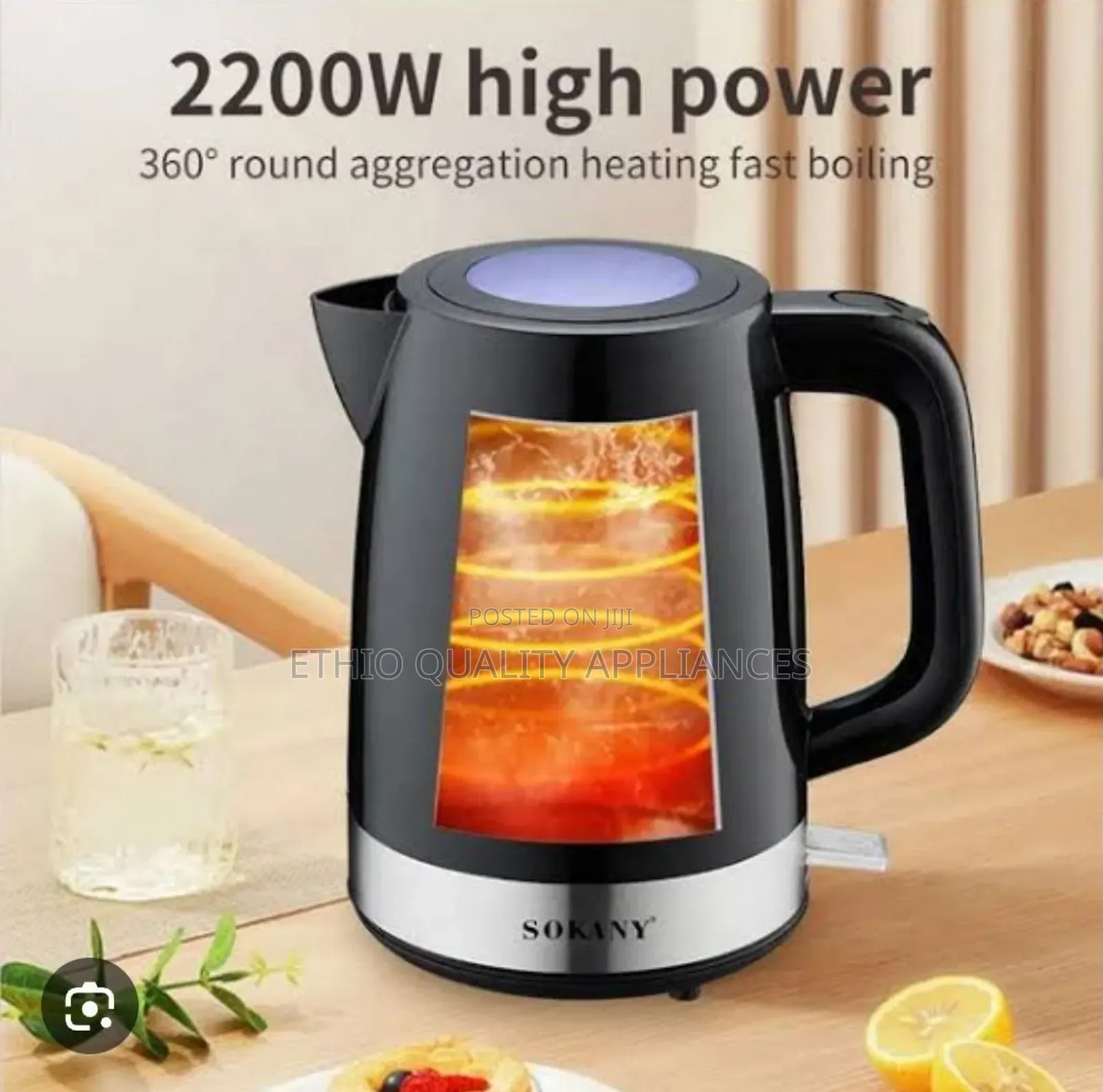  Sokany Electric Kettle