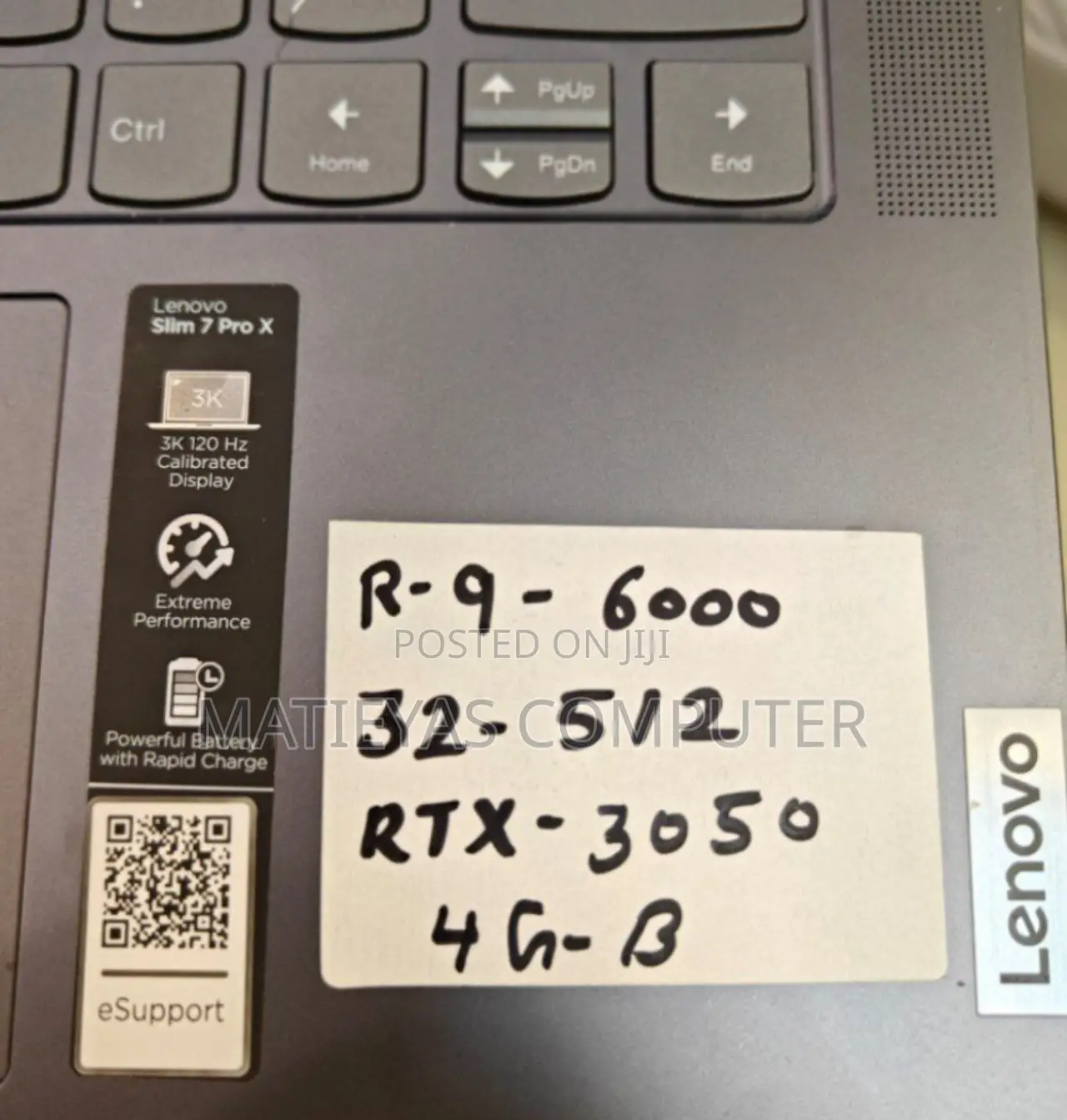 New Laptop Lenovo 32GB AMD Ryzen 9 SSD 512GB