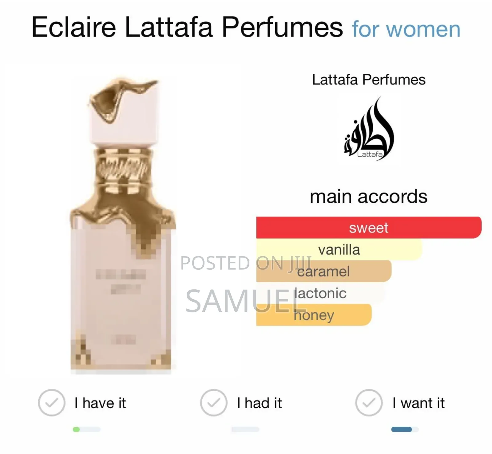 Eclair Perfume