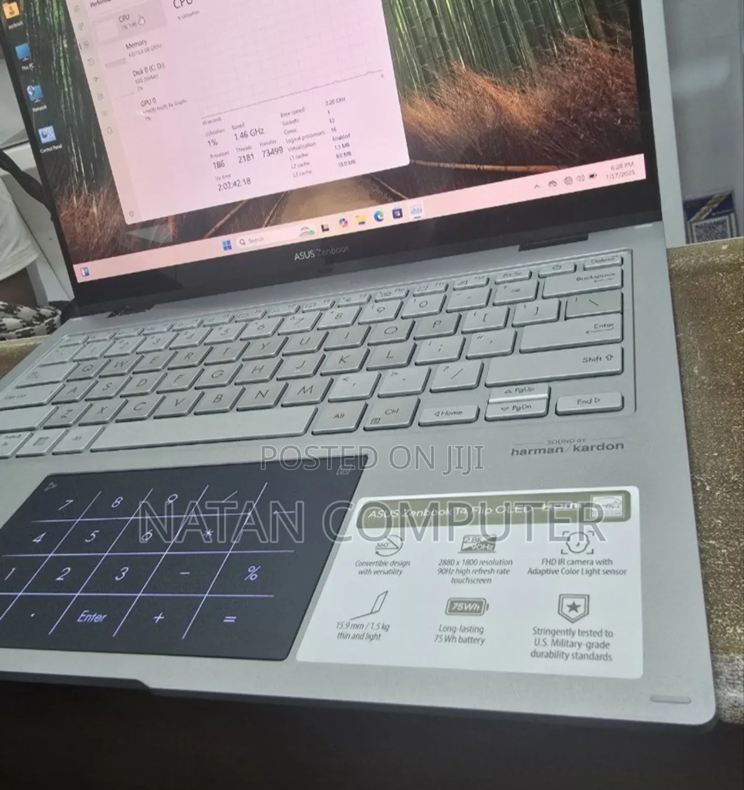 New Laptop Asus ZenBook Flip 14 UX461UN 16GB Intel Core I5 SSD 1T