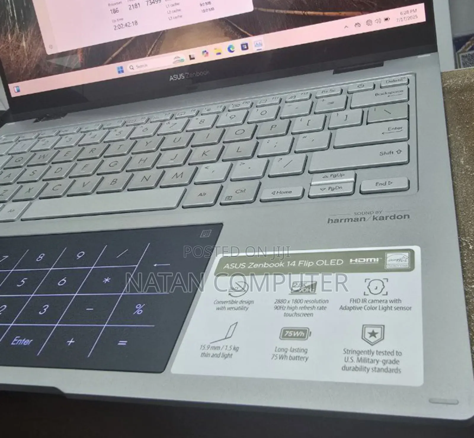 New Laptop Asus ZenBook Flip 14 UX461UN 16GB Intel Core I5 SSD 1T