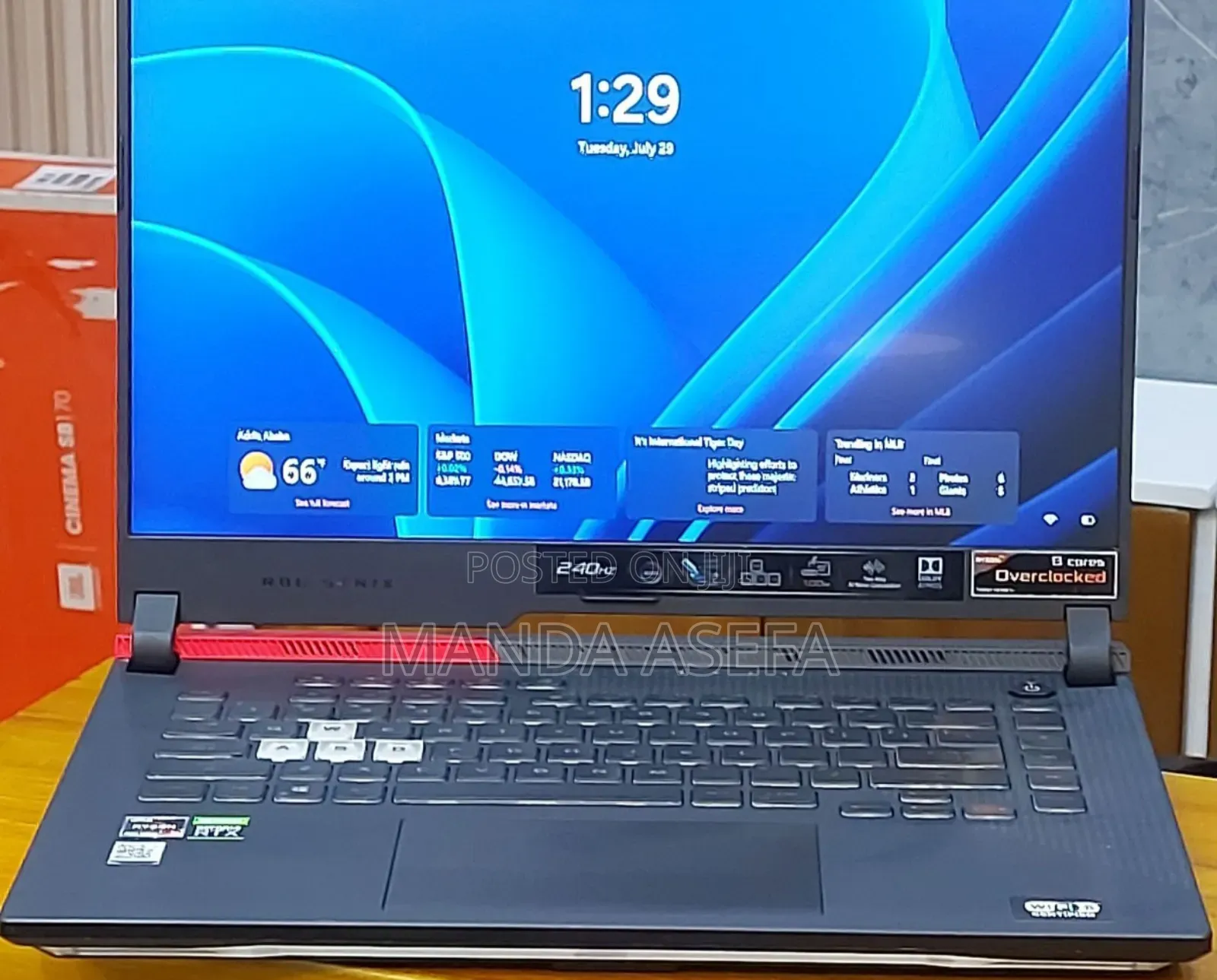 New Laptop Asus ROG Strix G16 G614 16GB AMD Ryzen 9 SSD 1T