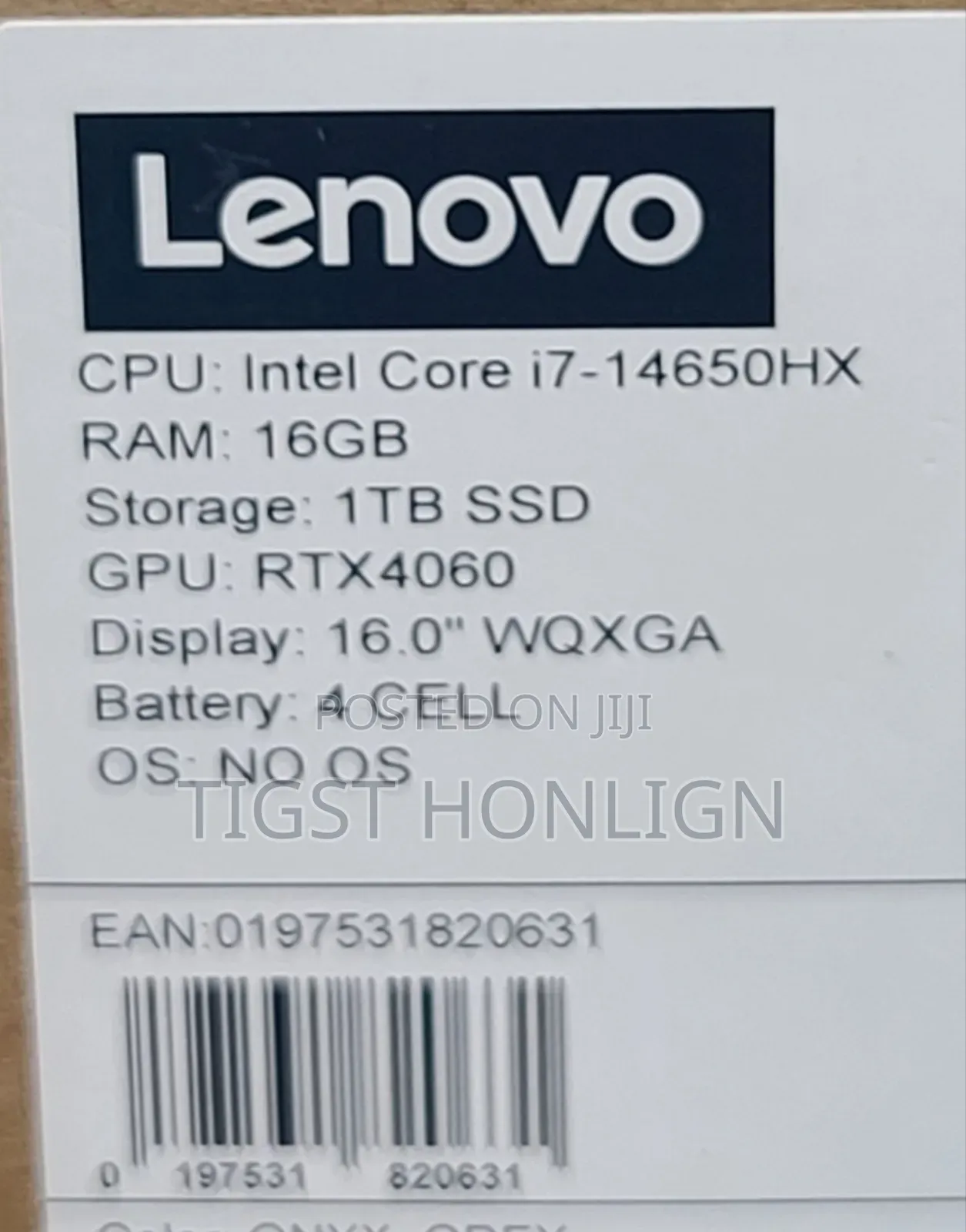 New Laptop Lenovo Legion 5 16GB Intel Core I7 SSD 1T