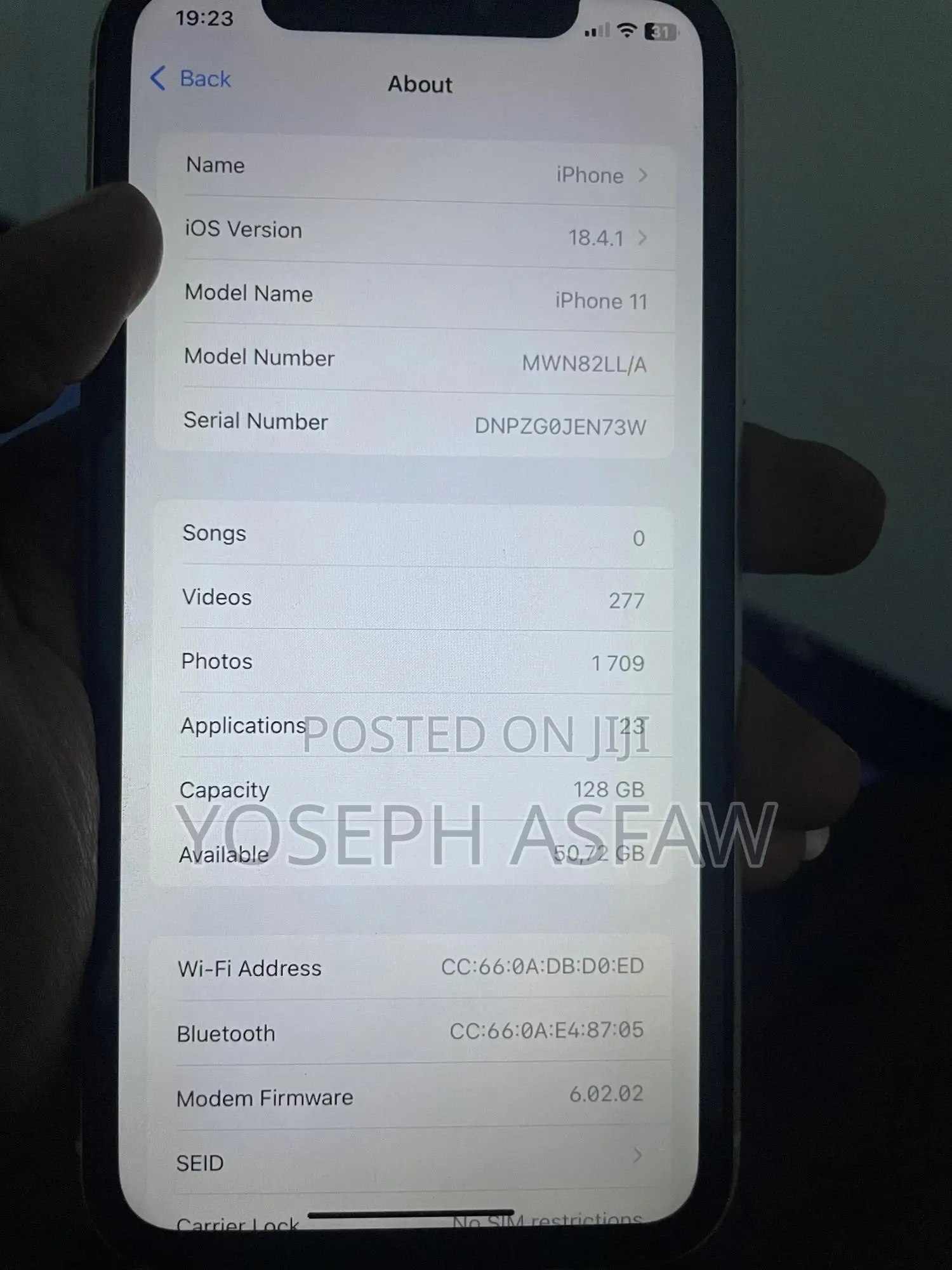 New Apple iPhone 11 128 GB White