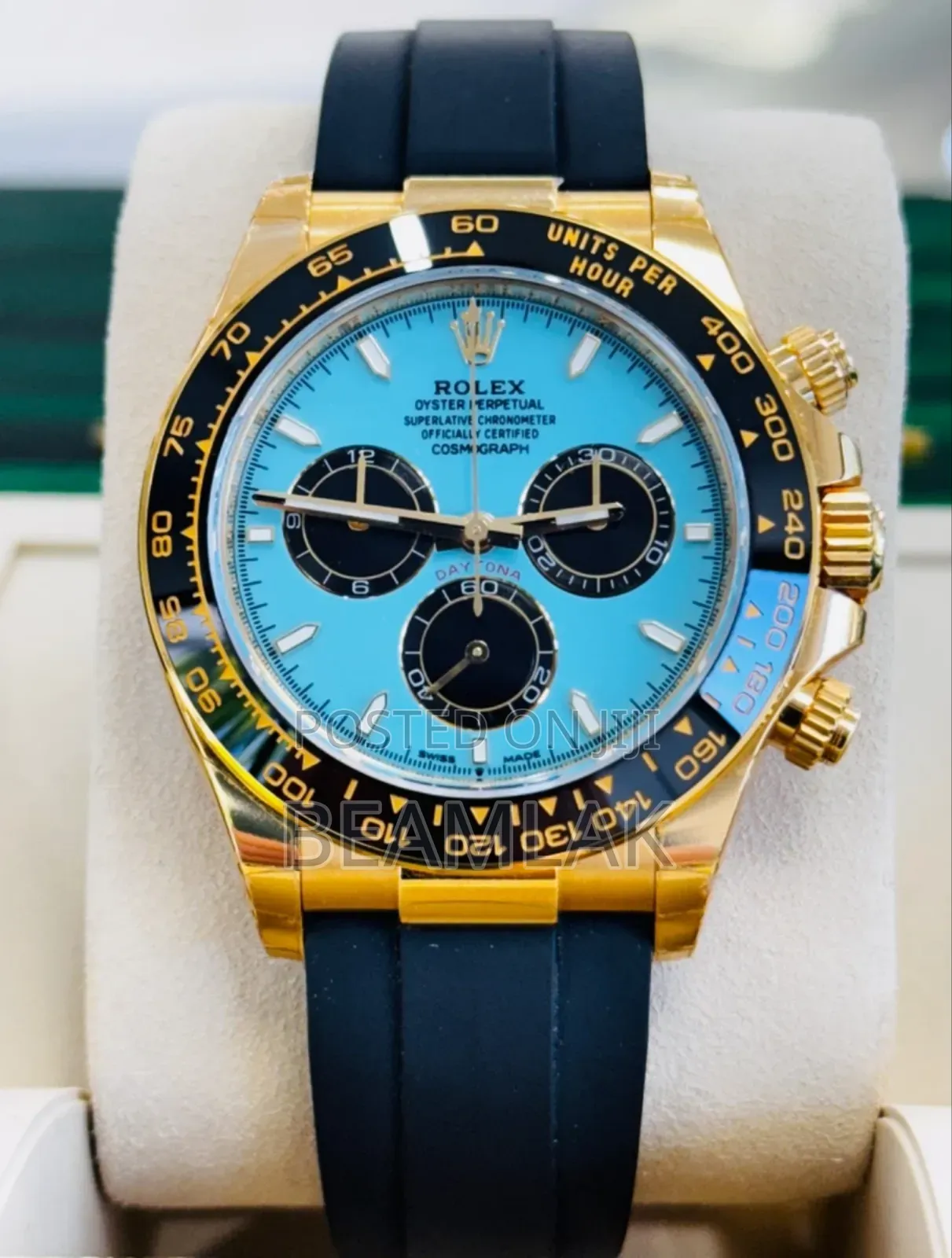 Rolex Daytona Oysterflex 116518 Ln Yellow Gold Custom