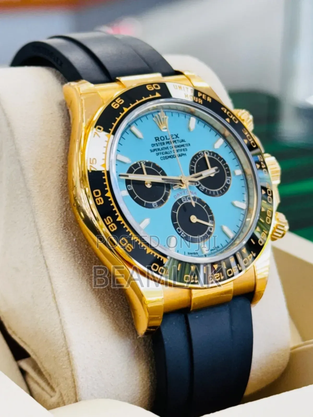 Rolex Daytona Oysterflex 116518 Ln Yellow Gold Custom