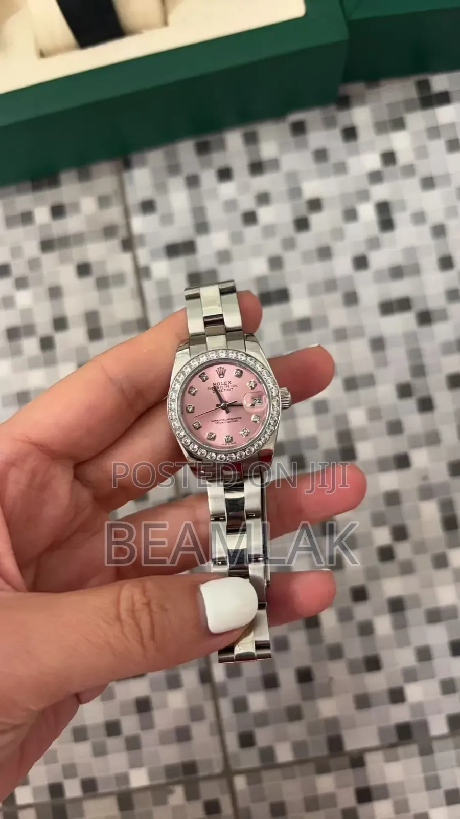 Rolex Datejust 67193 Pink Mop Dial Two-Tone Oyster Bracelet