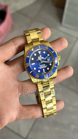 Photo - Rolex Yellow Gold 40mm Submariner Blue Dial 116618lb Minty