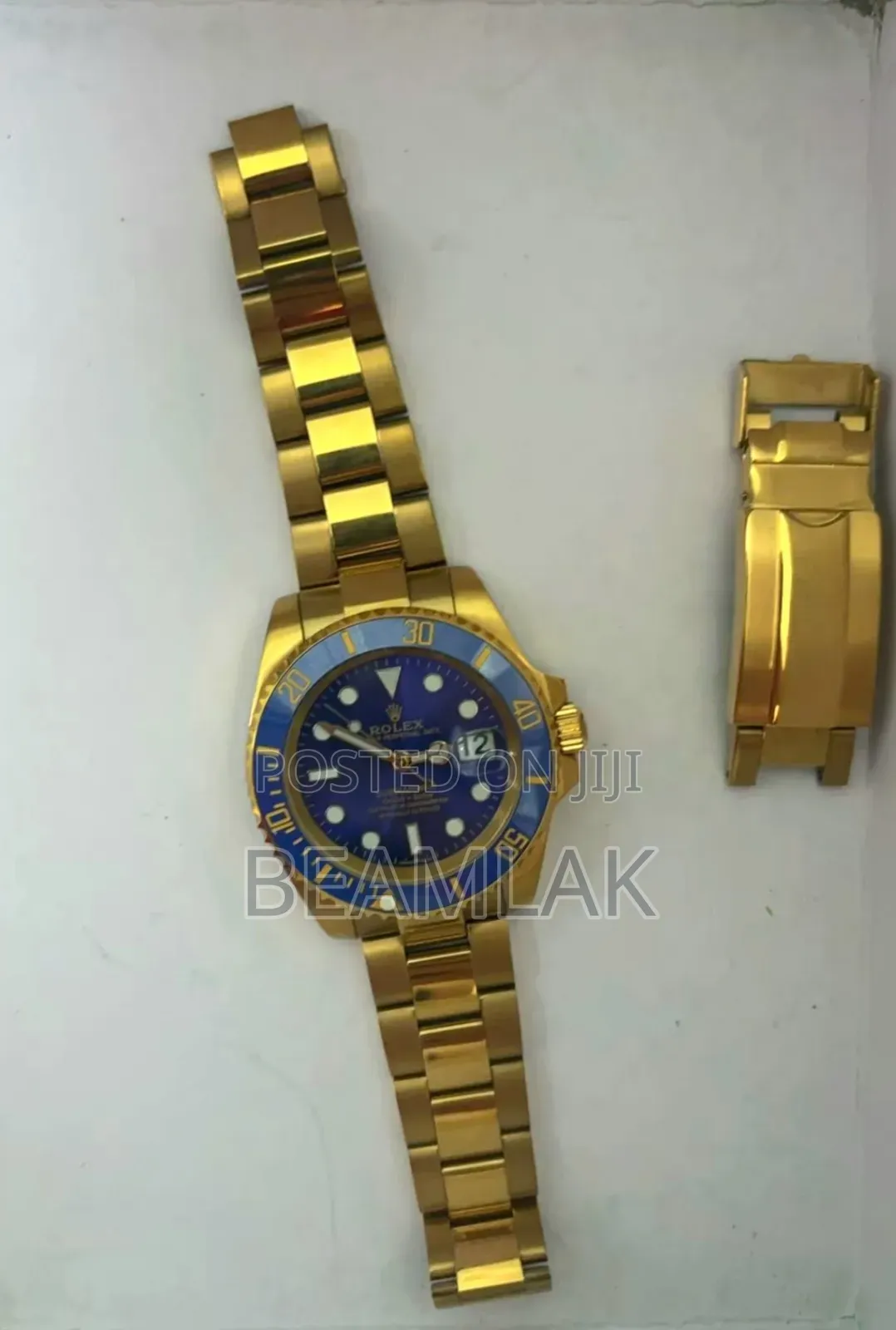 Rolex Yellow Gold 40mm Submariner Blue Dial 116618lb Minty