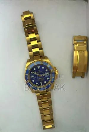 Rolex Yellow Gold 40mm Submariner Blue Dial 116618lb Minty
