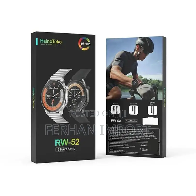 Haino Teko Germany Rw-52 Smart Watch Woth 3 Pair Strap