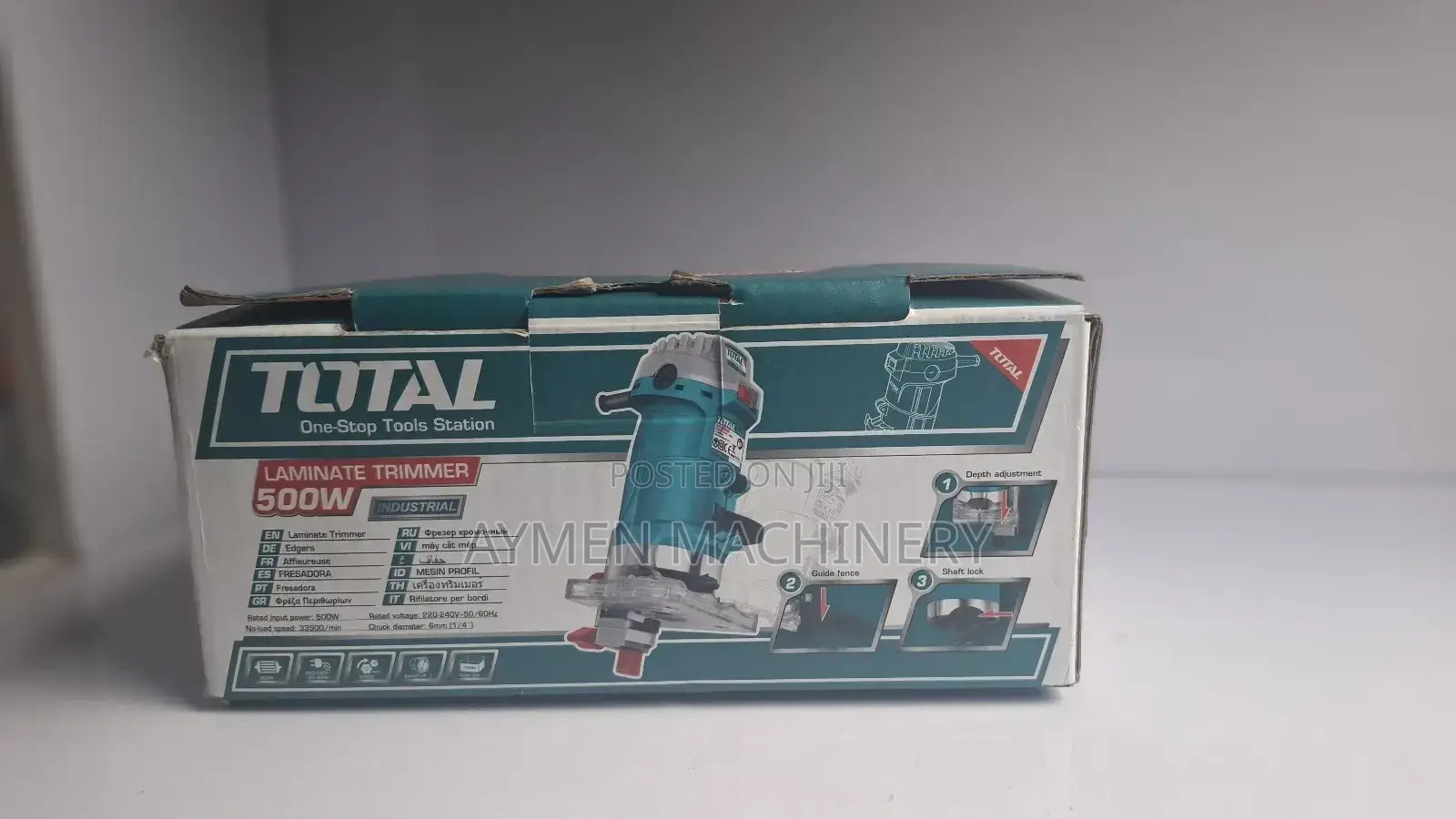 Total Laminate Trimmer ባለ እንድ እጅ ሮተር