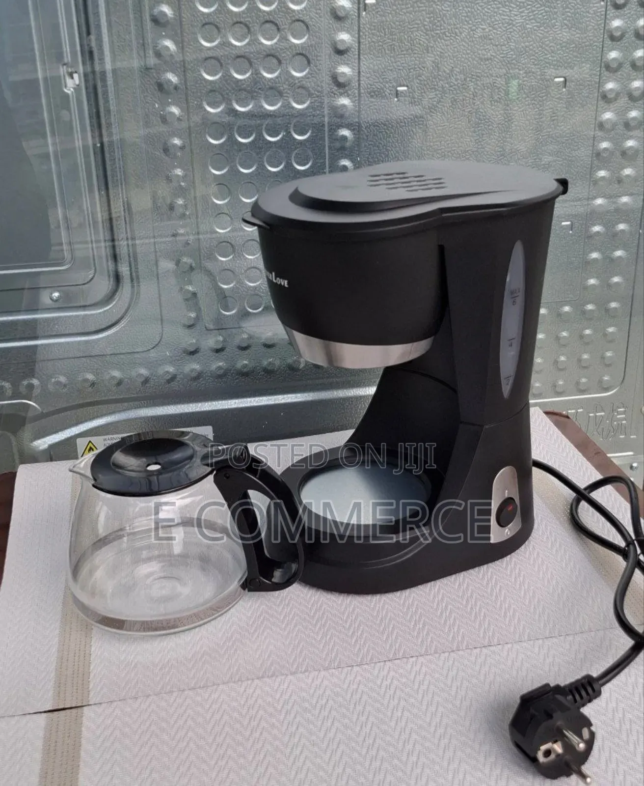 Silver Love Electrical Coffee Maker
