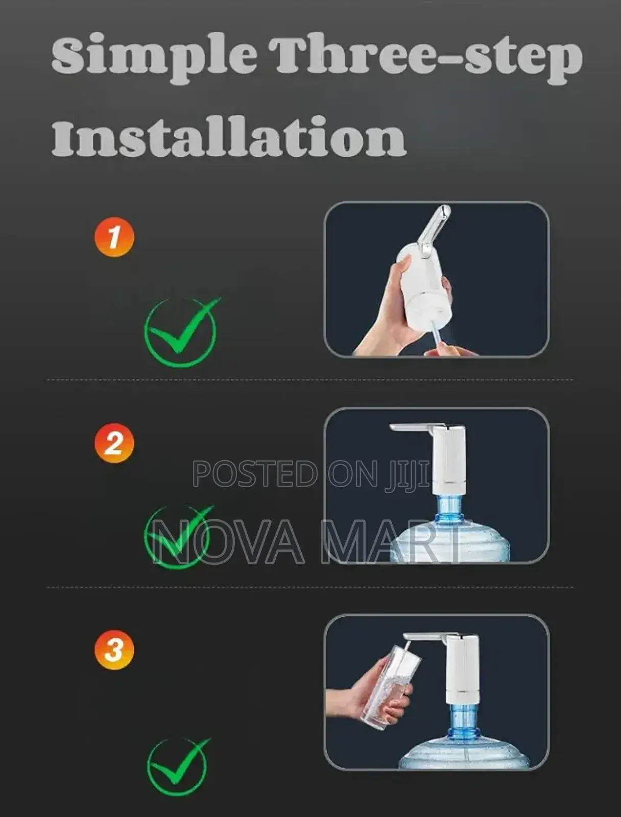 Water Bottle Dispenser, Foldable Electric Water Bottle Pump