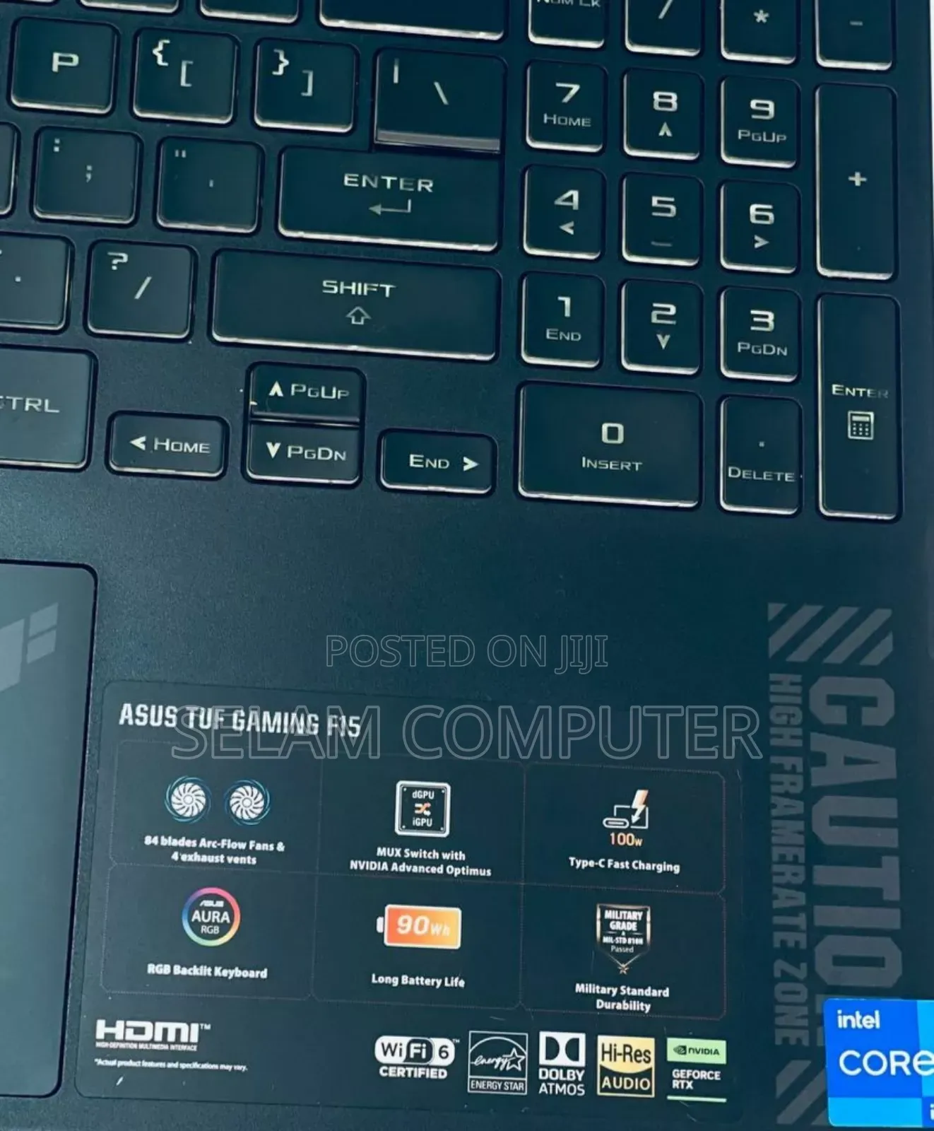 New Laptop Asus TUF Gaming A15 16GB Intel Core I7 SSD 512GB