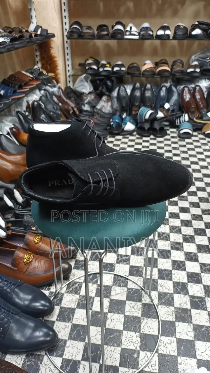 Prada Men’S Suede Boots – Brand New