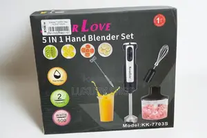 Silver Love 5 in 1 Hand Blender Set