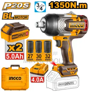 Photo - Ingco Cordless Impact Wrench 1350nm