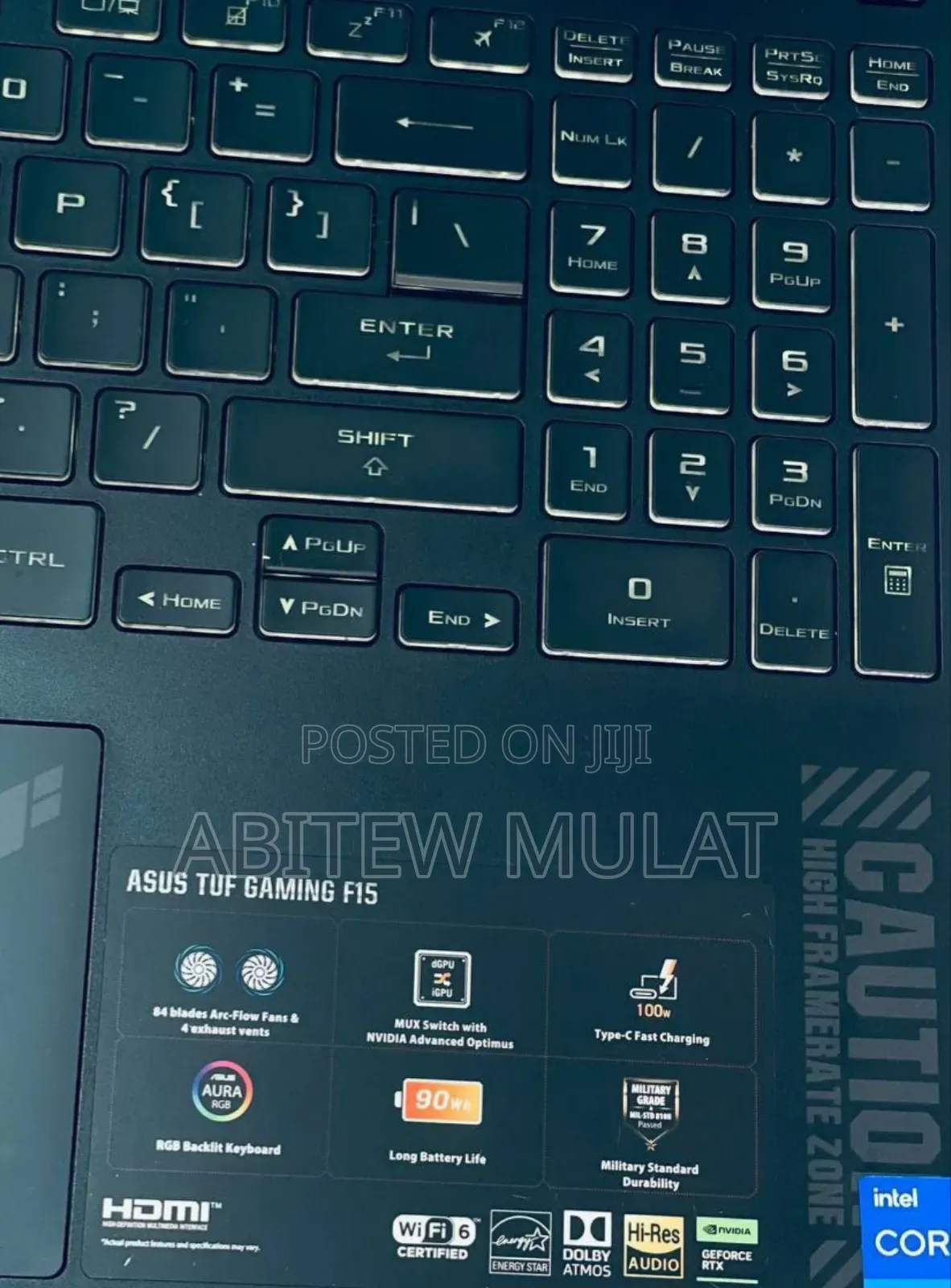 New Laptop Asus TUF Gaming A15 16GB Intel Core I7 SSD 512GB