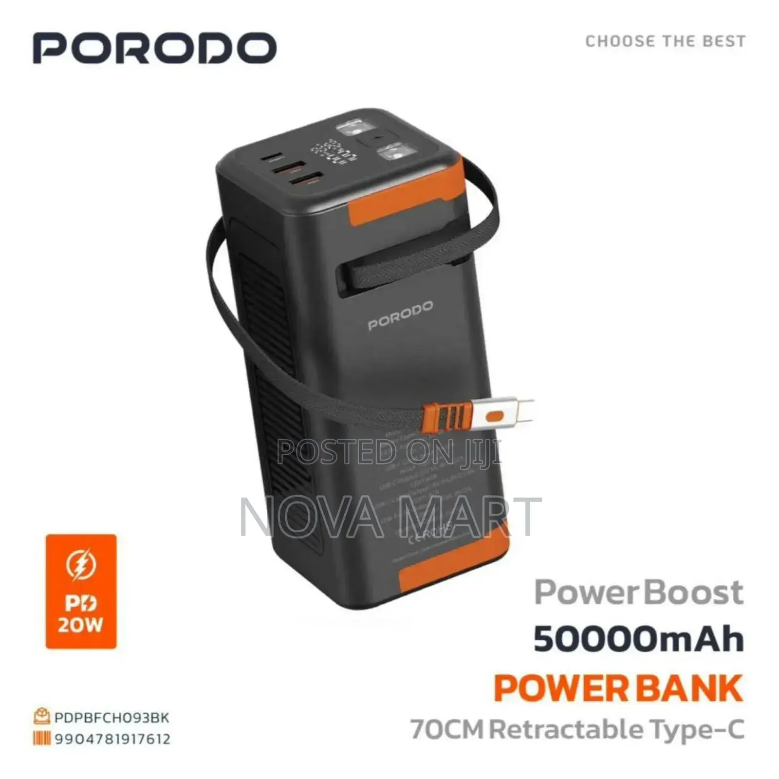 Porodo Power Boost 50000mah Power Bank