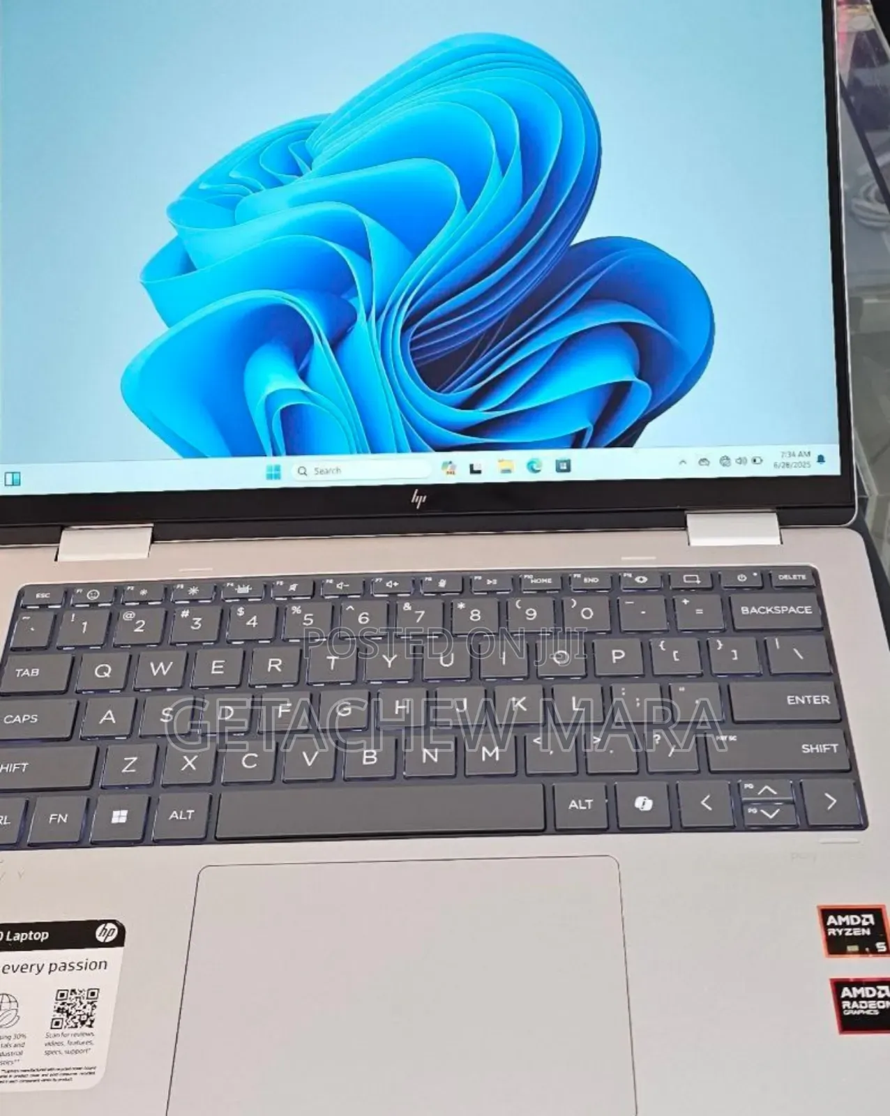 New Laptop HP Envy X360 16GB AMD Ryzen 5 SSD 512GB