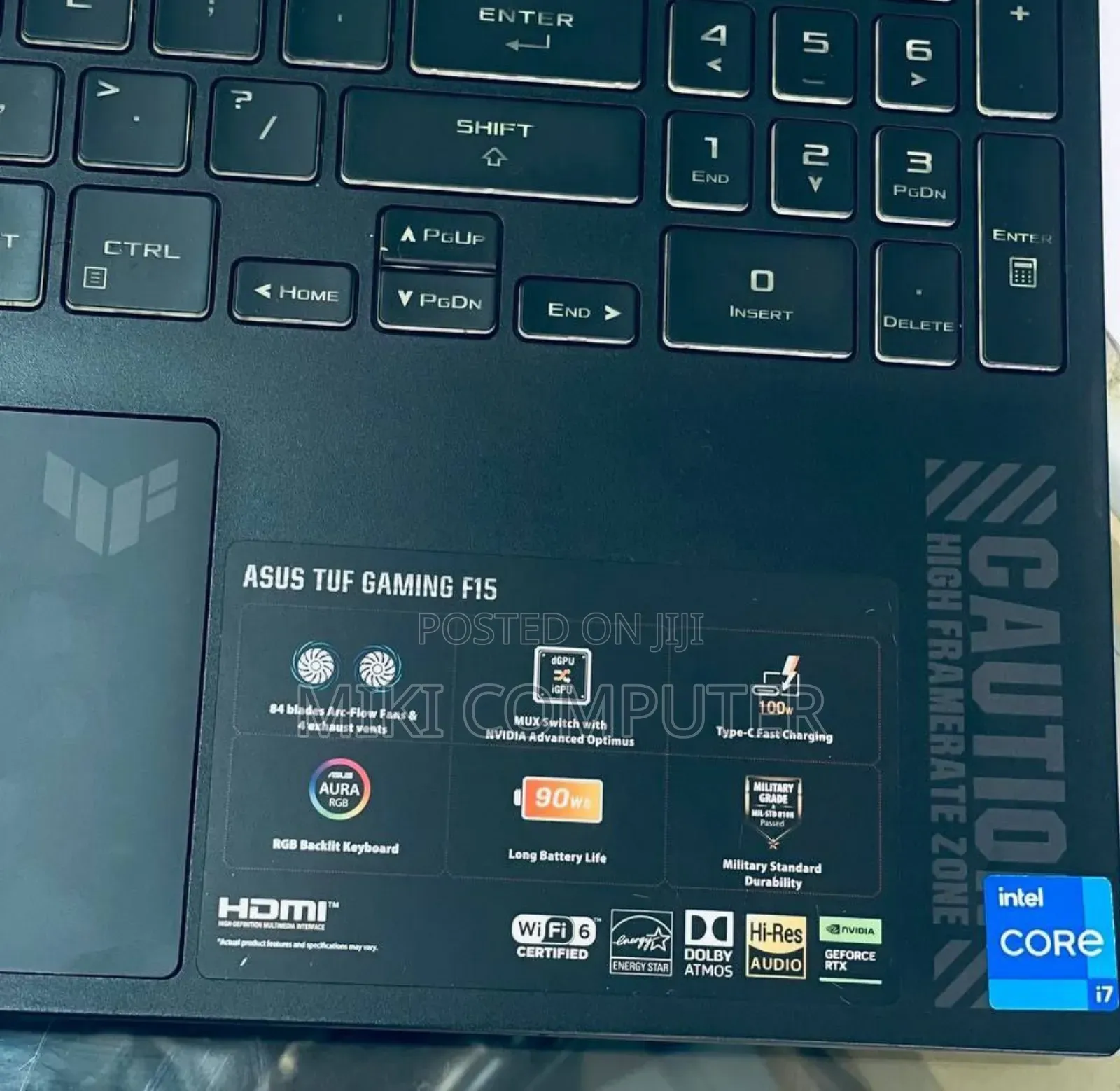 New Laptop Asus TUF Gaming A15 16GB Intel Core I7 SSD 512GB