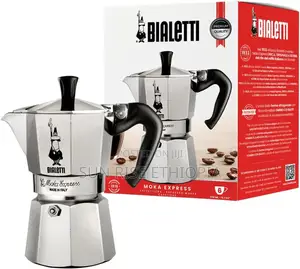 Bialetti Moka Pot 6 Cups, Made in Italy የጣሊያኑ 6 ሲኒ የቡና ማፍያ