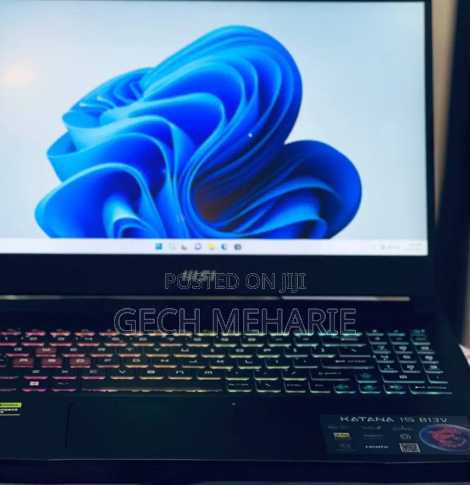 New Laptop MSI Katana GF66 16GB Intel Core I7 SSD 1T