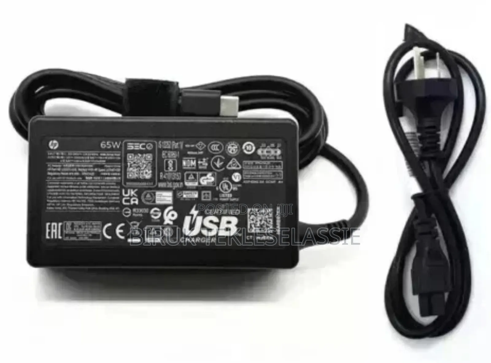 Genuine Original 65w Usb-c Hp Charger For All Type C Laptop