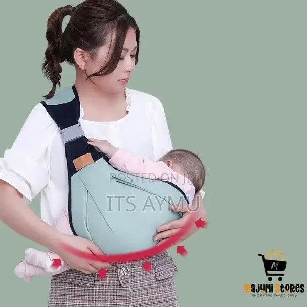 Baby Sling Carrier በቀላሉ በቦርሳችን ይዘነው ስንፈልግ የምንጠቀምበት