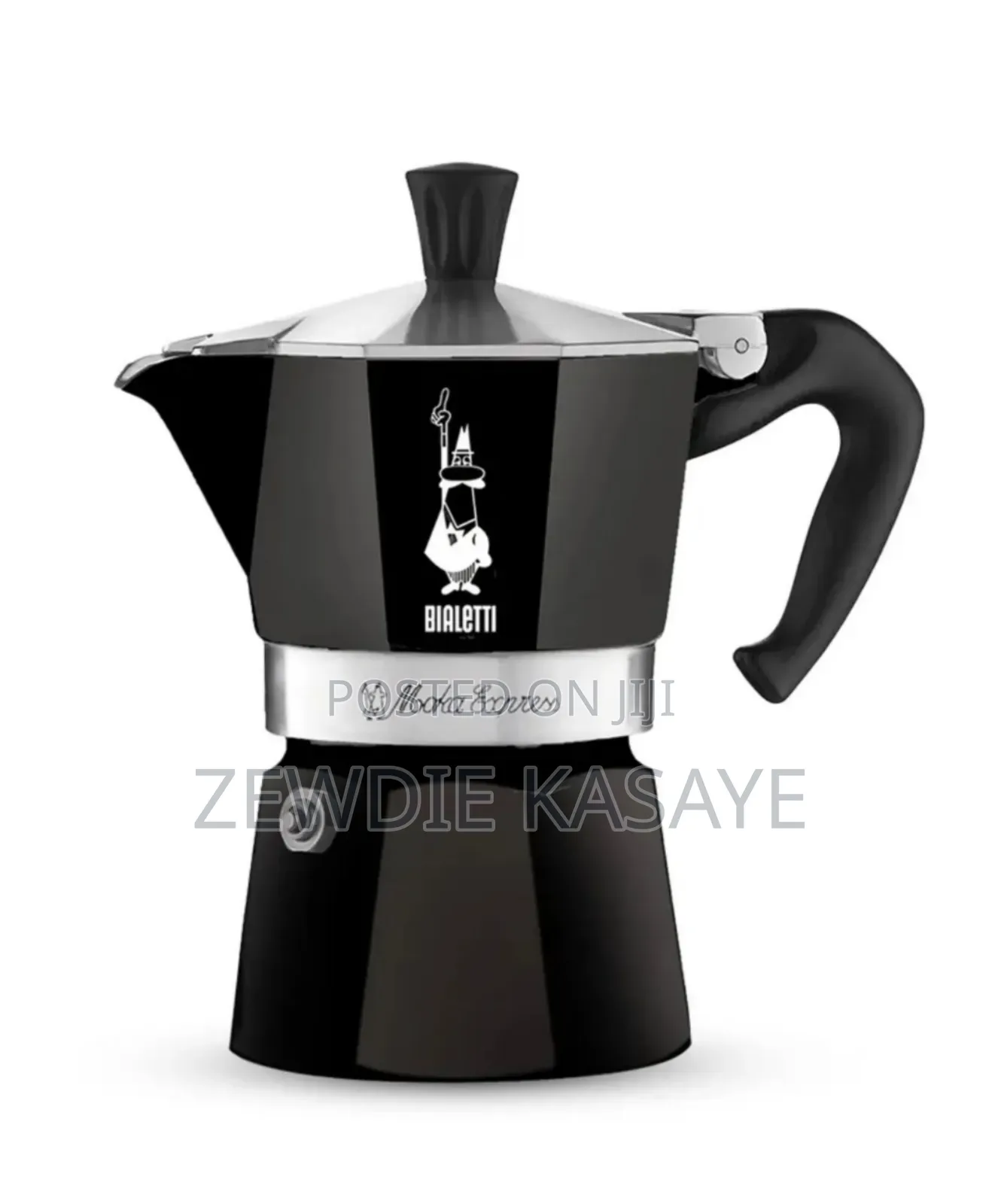 Bialetti Moka Pot Made in Italy - Black
3 Cups