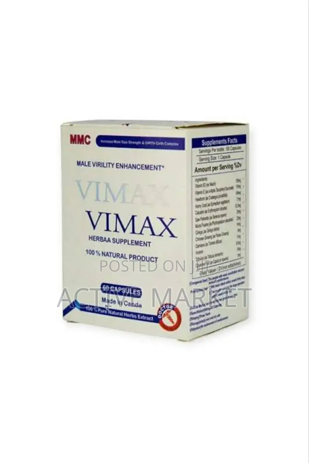 Vimax 30 and 60 Capsule Free Delivery