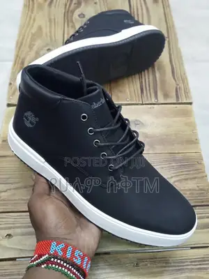 Original Timberland Chukka ‘Black/White’ Men’S Leather Shoes