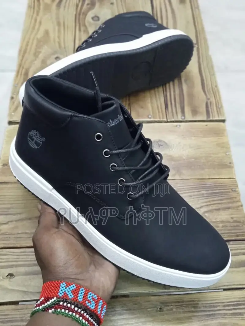 Original Timberland Chukka ‘Black/White’ Men’S Leather Shoes