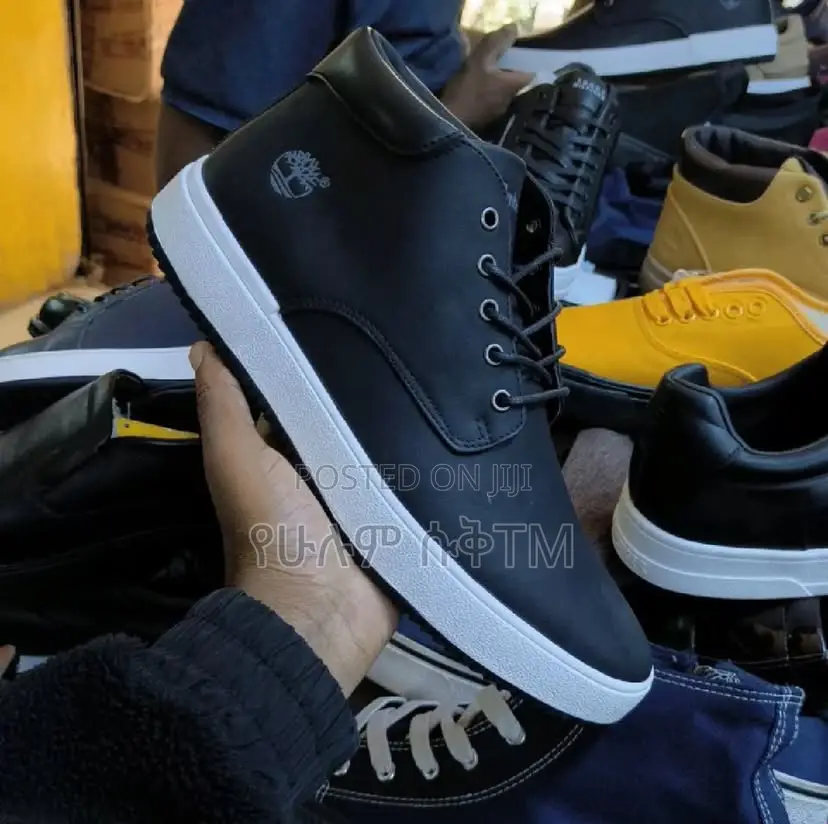 Original Timberland Chukka ‘Black/White’ Men’S Leather Shoes