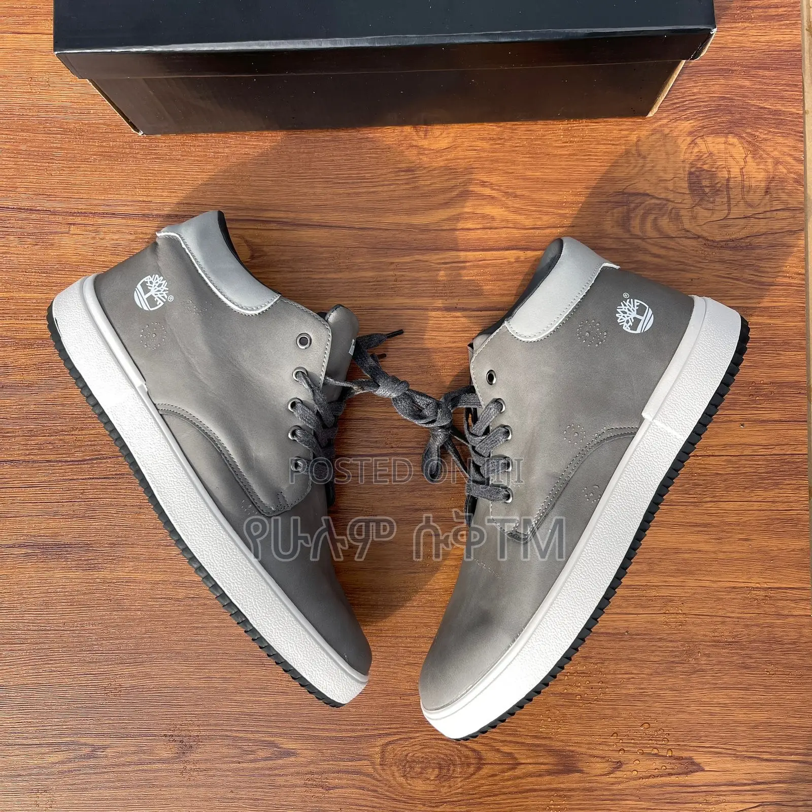 Original Timberland Chukka ‘Light Grey’ Men’S Leather Shoes