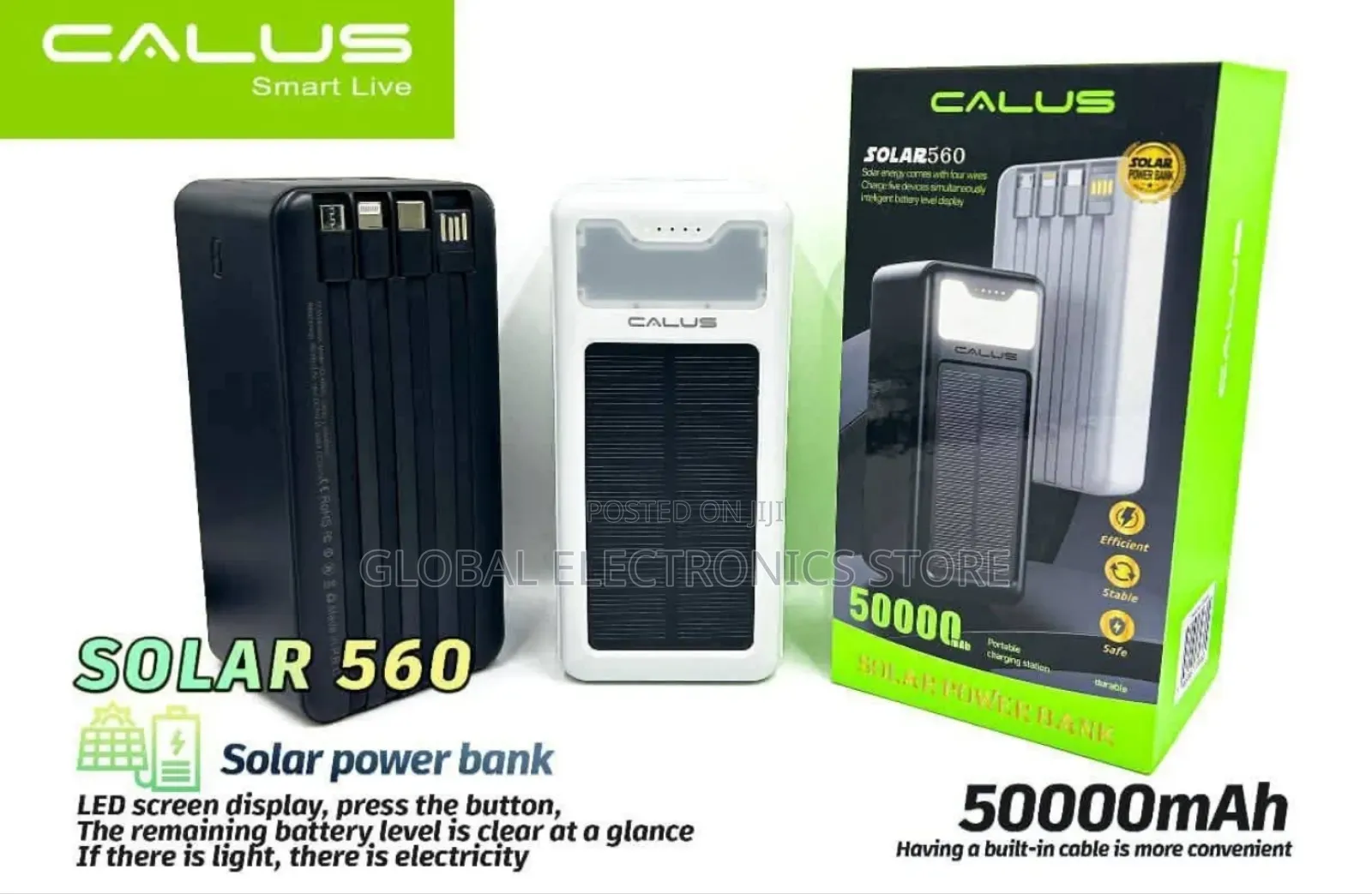 50,000 አምፒር Solar ፖወር ባንክ