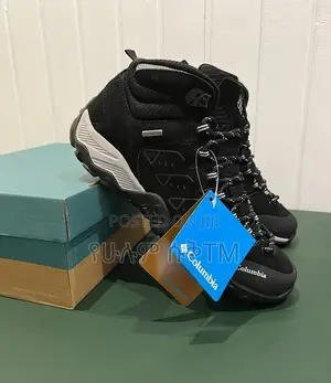 Original Columbia Waterproof Black/White Men’S Hiking Shoes