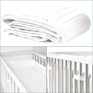 Photo - Ikea Bumper Pad, White, 60x120 Cm