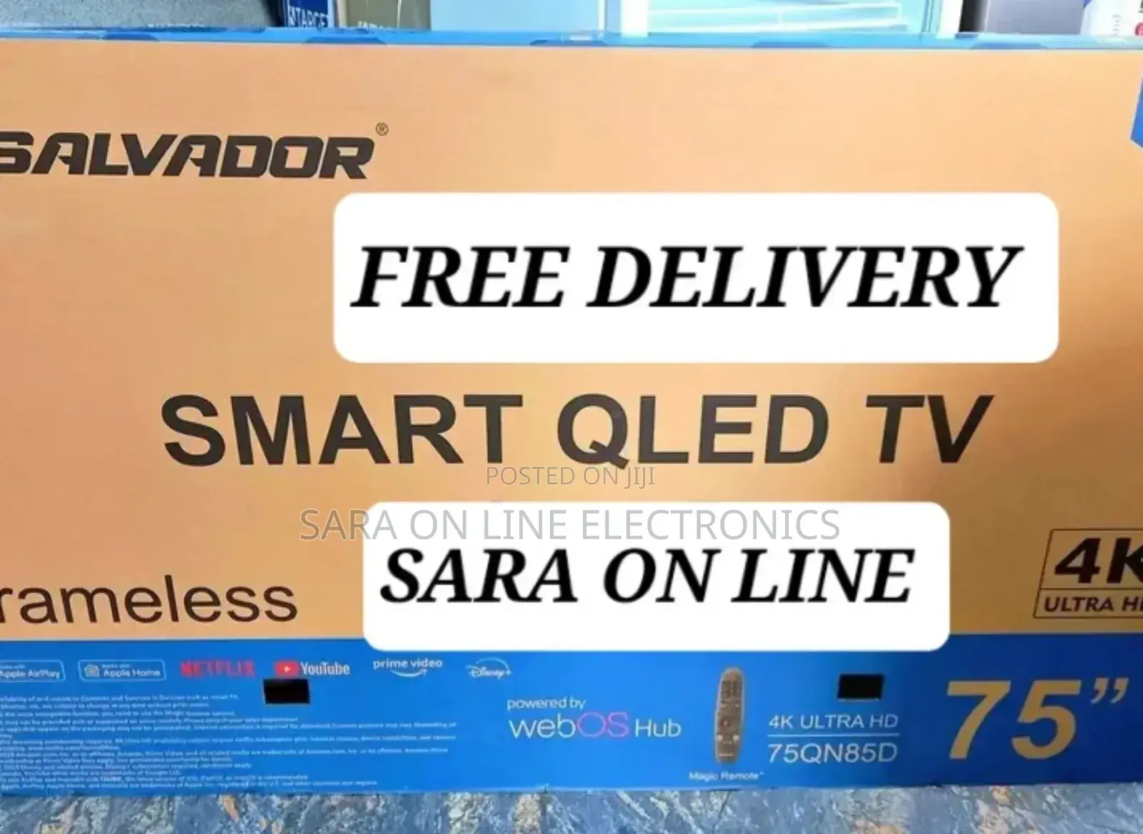 Salvador 75" Framless Qled Tv New 2025