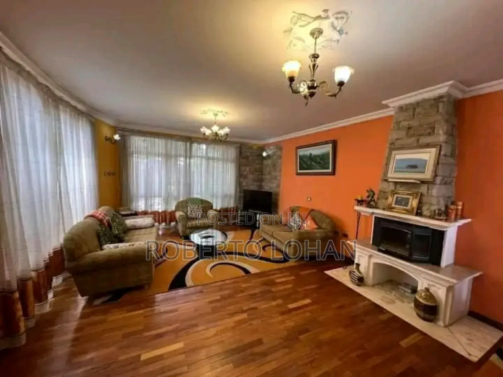 Furnished 4bdrm House in Bole, Olompiya for rent