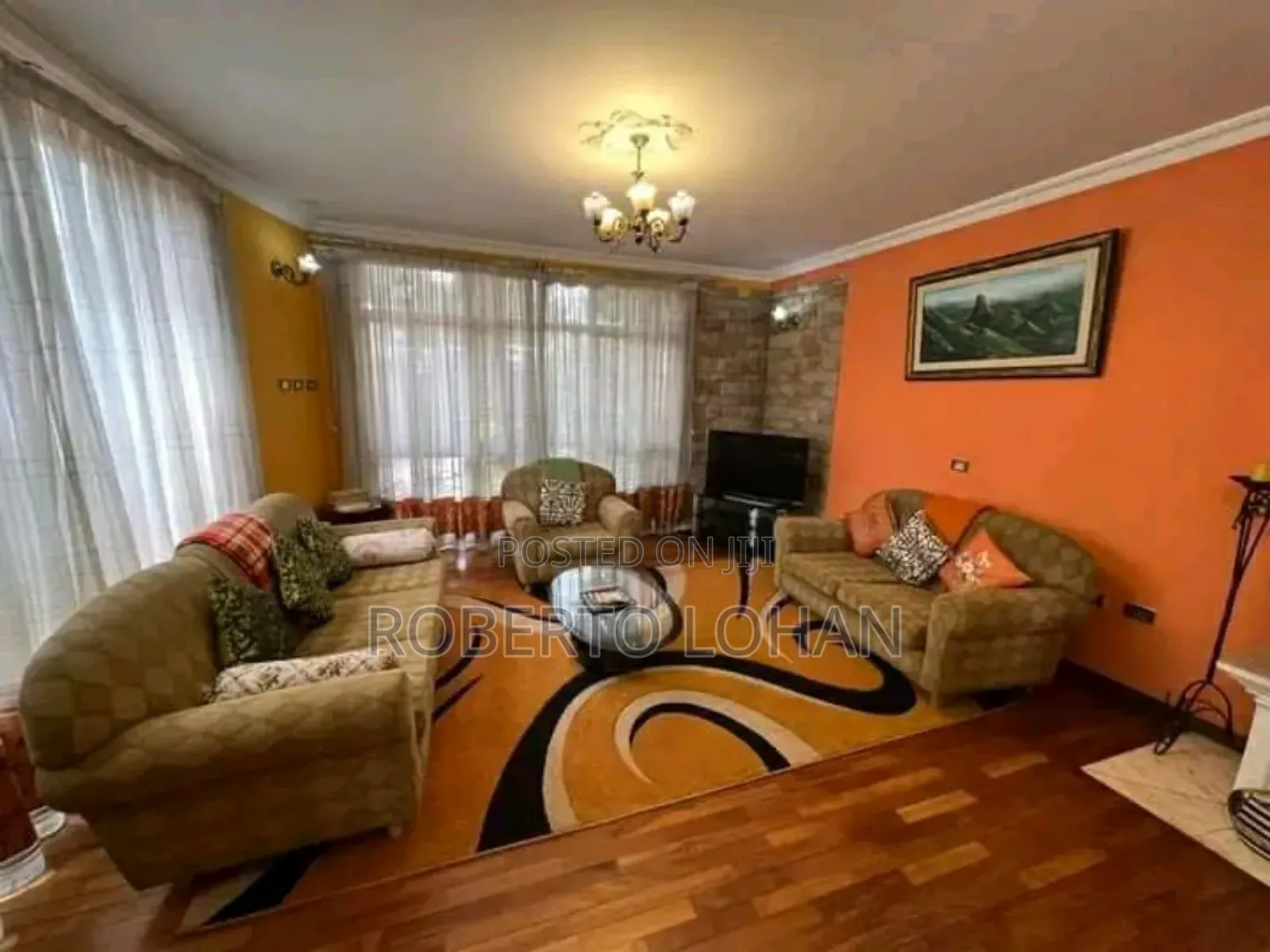 Furnished 4bdrm House in Bole, Olompiya for rent