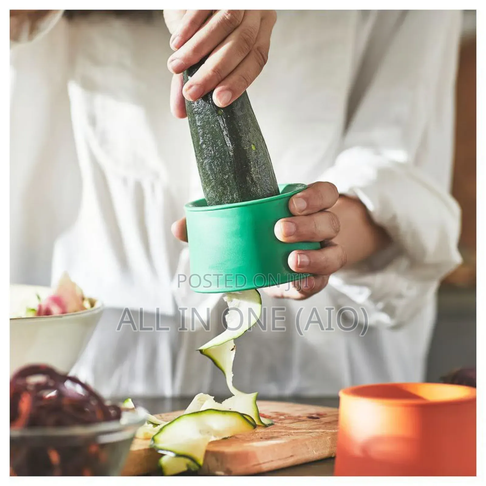 Ikea Vegetable Slicer, Set of 2, Bright Orange/Bright Green