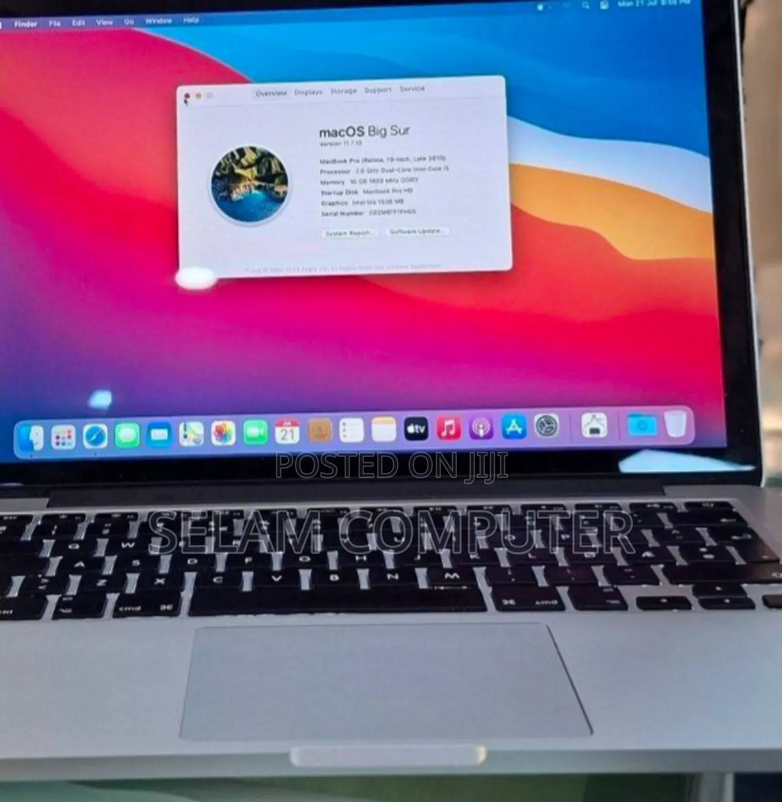 New Laptop Apple MacBook 2013 16GB Intel Core I5 SSD 512GB